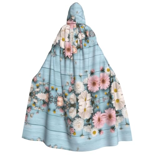 SHLXMDNZ Umhang mit Kapuze, bedruckt, dick, Unisex, Halloween, Vampir, Hexe, Zauberer, Halloween, Weihnachten, Cosplay von SHLXMDNZ