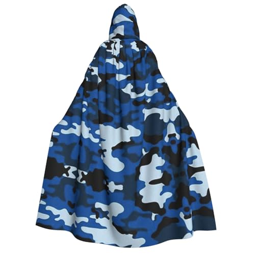 SHLXMDNZ Umhang mit Kapuze, bedruckt, dick, Unisex, Halloween, Vampir, Hexe, Zauberer, Halloween, Weihnachten, Cosplay von SHLXMDNZ