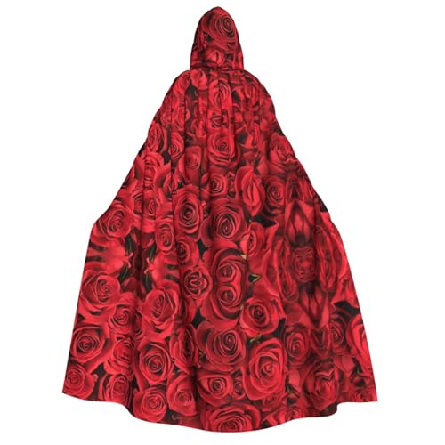 SHLXMDNZ Umhang mit Kapuze, bedruckt, dick, Unisex, Halloween, Vampir, Hexe, Zauberer, Halloween, Weihnachten, Cosplay von SHLXMDNZ