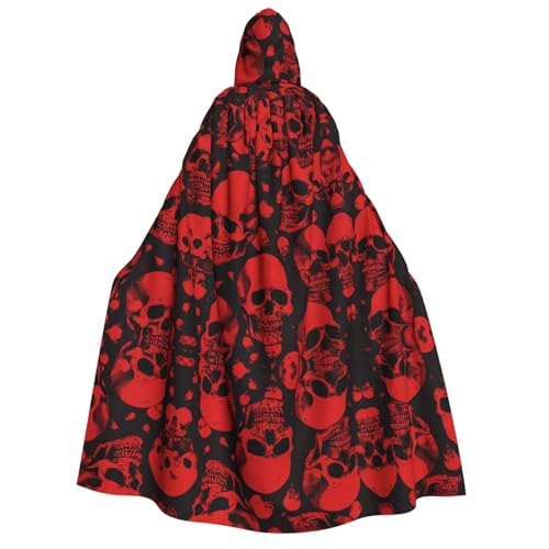 SHLXMDNZ Umhang mit Kapuze, bedruckt, dick, Unisex, Halloween, Vampir, Hexe, Zauberer, Halloween, Weihnachten, Cosplay von SHLXMDNZ