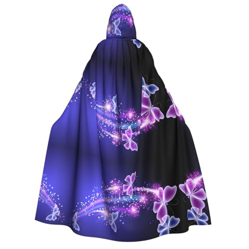 SHLXMDNZ Umhang mit Kapuze, bedruckt, dick, Unisex, Halloween, Vampir, Hexe, Zauberer, Halloween, Weihnachten, Cosplay von SHLXMDNZ