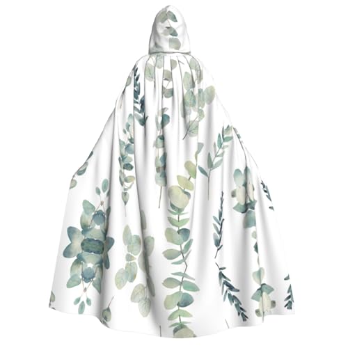 SHLXMDNZ Umhang mit Kapuze, bedruckt, dick, Unisex, für Halloween, Vampir, Hexe, Zauberer, Halloween, Weihnachten, Cosplay von SHLXMDNZ