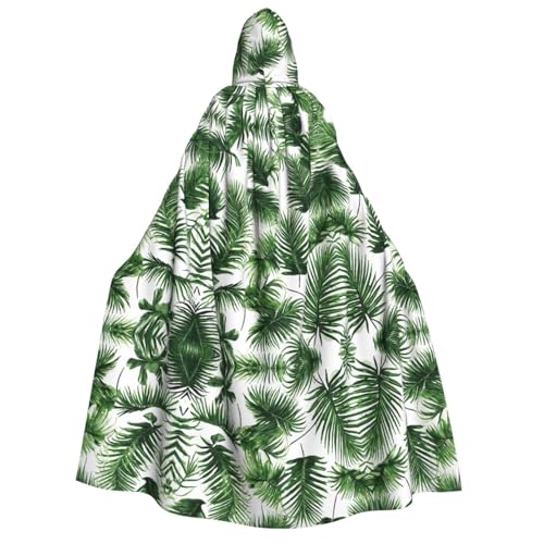 SHLXMDNZ Umhang mit Kapuze, bedruckt, dicke Blätter, Unisex, Halloween, Vampir, Hexe, Zauberer, Halloween, Weihnachten, Cosplay von SHLXMDNZ