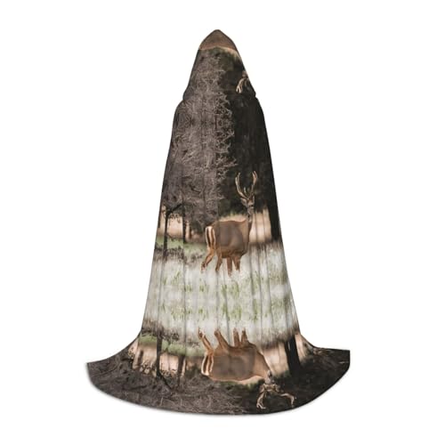 SHLXMDNZ Umhang mit Kapuze für Jugendliche, perfekter Umhang für Halloween und Mottopartys SHLXMDNZ Umhang mit Kapuze für Jugendliche, perfekter Umhang für Halloween und Mottopartys von SHLXMDNZ