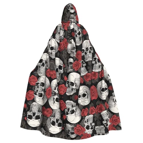 SHLXMDNZ Umhang mit Kapuze und Totenkopf-Motiv, Unisex, Erwachsene, Halloween, Cosplay, für Männer und Frauen SHLXMDNZ Umhang mit Kapuze und Totenkopf-Motiv, Unisex, Erwachsene, Halloween, Cosplay, für Männer und Frauen von SHLXMDNZ