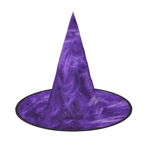 SHLXMDNZ Violetter Hexenhut für Halloween, Cosplay, Zaubererhut, Maskerade, Halloween, Party-Zubehör von SHLXMDNZ