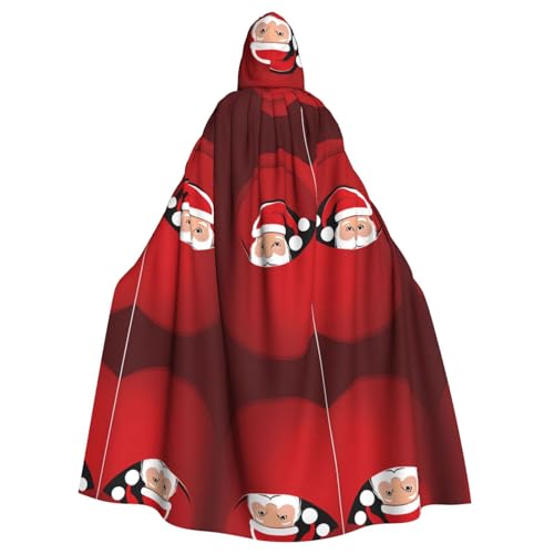 SHLXMDNZ Weihnachtsmann-Aufdruck, Kapuzenumhang, Unisex, Erwachsene, Halloween, Cosplay, Kostüm für Männer/Frauen SHLXMDNZ Weihnachtsmann-Aufdruck, Kapuzenumhang, Unisex, Erwachsene, Halloween, Cosplay, Kostüm für Männer/Frauen von SHLXMDNZ