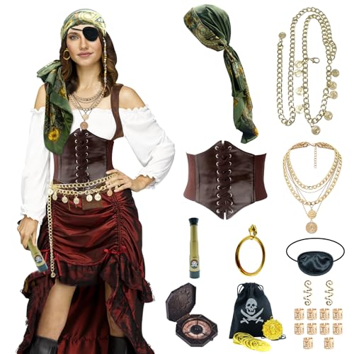 SHOHOKU Piratenkostüm-Zubehör, Braun, Standard von SHOHOKU