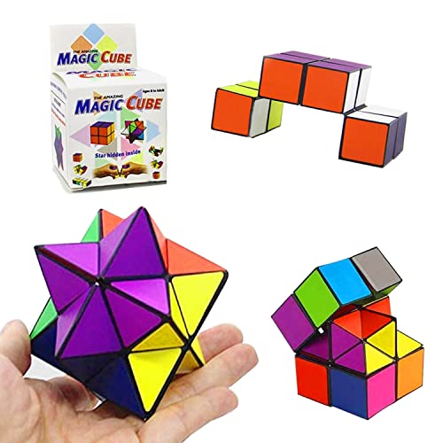 Zauberwürfel, Infinity-Würfel, Magic Star Cube, Speed Cube, Glatte Oberfläche Festkörper, Stress und Angst Abbauen, Haltbarer Puzzlewürfel für Kinder und Erwachsene von SHONCO