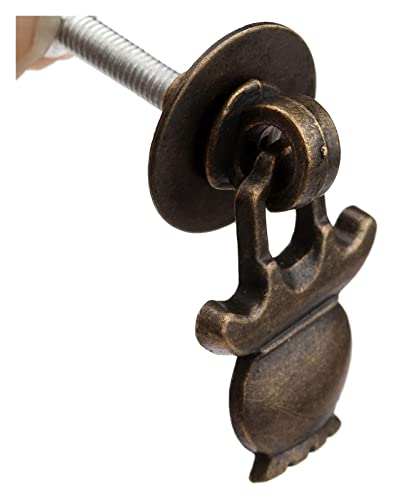 Antiker Schubladen-Schaukel-Ringgriff, Kupfer-Tassenknöpfe, Griffe for Aufhängen, Schrankknöpfe und Griffe aus Messing, Vintage-Bronze-Legierung, Möbel-Türknauf, Ring, Schrank, Kommode, Schublade von SHOUKAII