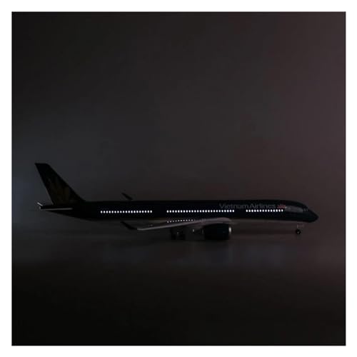 SHOUXI Klassische Flugzeuge mit Rad und Licht für Vietnam Airlines A350 350, Spielzeugkollektion 1:142, 47 cm (mit Licht) von SHOUXI