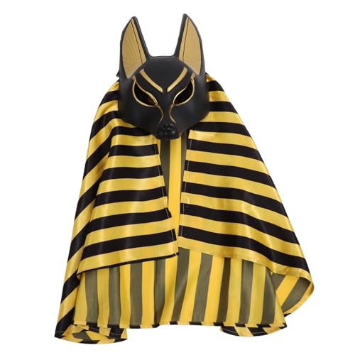 SHOWERORO 1 Set Ägyptische Cosplay Maske Kopftuch Maskerade Halloween Maske Für Männer Frauen von SHOWERORO