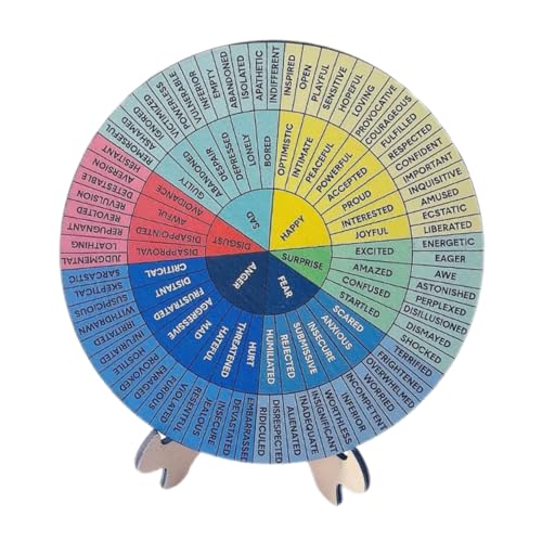 SHOWERORO Emotion Wheel Poster Kompaktes Und Tragbares Holz-gefühlsrad Für Berater Und Therapeuten SHOWERORO Emotion Wheel Poster Kompaktes Und Tragbares Holz-gefühlsrad Für Berater Und Therapeuten von SHOWERORO