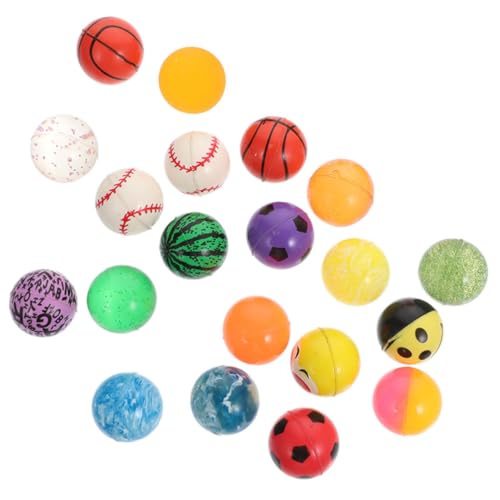 SHOWERORO Pädagogisches Springen 20pcs Kinder Gummi - Stress Bouncy Party Spiel Zufällige Stil von SHOWERORO