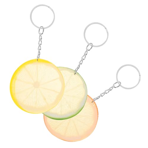 SHOWERORO 3 Stück Künstliche Frucht Taschencharms für Frauen Erfrischende Deko für Partys Ästhetische Taschenanhänger für von SHOWERORO
