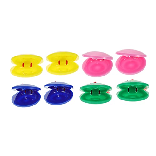 SHOWERORO 8 Stück Teiliges aus Kastagnetten für Finger Kastagnetten für Musikalische Früherziehung Sicheres Percussion SHOWERORO 8 Stück Teiliges aus Kastagnetten für Finger Kastagnetten für Musikalische Früherziehung Sicheres Percussion von SHOWERORO