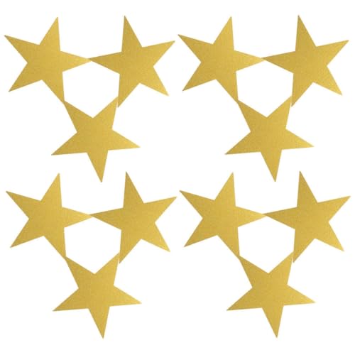 SHOWERORO 80 Stück Große Goldene Sternkartonpapier Ausschnitte aus Robustem Glitzerkarton für Kreative DIY Bastelprojekte Klassenraum Dekoration und Festliche Wandgestaltung SHOWERORO 80 Stück Große Goldene Sternkartonpapier Ausschnitte aus Robustem Glitzerkarton für Kreative DIY Bastelprojekte Klassenraum Dekoration und Festliche Wandgestaltung von SHOWERORO