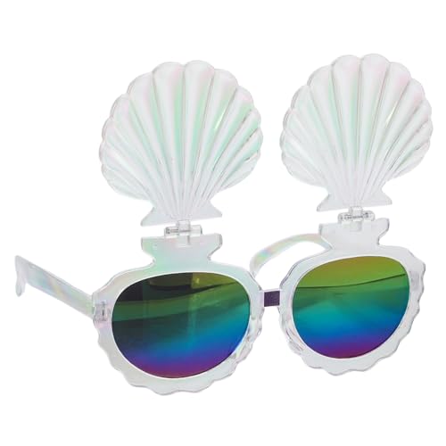 SHOWERORO Luau Party Sonnenbrille Lustige Muschelbrille aus Robustem PC Material Party Dekoration für Strand und Poolfeiern Foto Requisite für Unvergessliche SHOWERORO Luau Party Sonnenbrille Lustige Muschelbrille aus Robustem PC Material Party Dekoration für Strand und Poolfeiern Foto Requisite für Unvergessliche von SHOWERORO