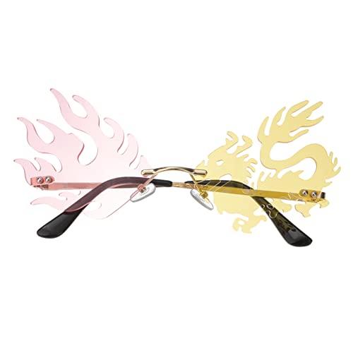 SHOWERORO Randlose Drachen für Seltsame Party UV Schutzbrille von SHOWERORO