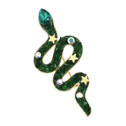 SHOWERORO Retro Schlange Brosche Schmuck Für Männer Frauen Vintage Grün Kristall Tier Brosche Anstecknadel SHOWERORO Retro Schlange Brosche Schmuck Für Männer Frauen Vintage Grün Kristall Tier Brosche Anstecknadel von SHOWERORO