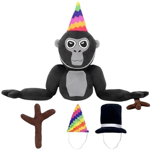 SHOWHEEL Gorilla Tag PlüSch, Gorilla Tag Affenplüsch, Soft Gorilla Tag Plüschtier, Gorilla Tag Plüsch-Stoffpuppen Geschenk für Kinder und Fans zum Geburtstag, Halloween und Weihnachten von SHOWHEEL