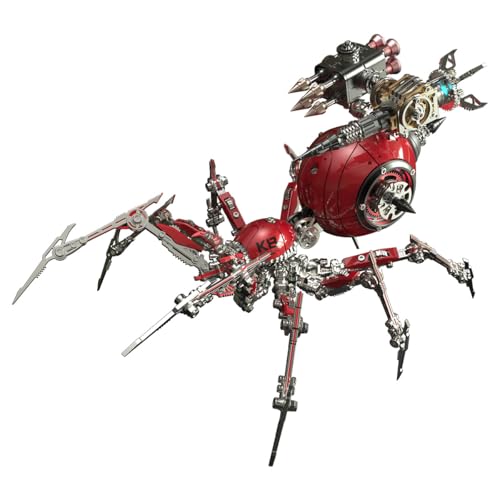 SHOYDID 3D Metal Spider Puzzles with Weapons, Mechanical Spider Assembly Model Kit for Adults, Collectible Model for Men Women (602PCS) von SHOYDID
