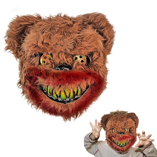 Gruselige Bärenmasken, Halloween Masken, blutige Bärenmasken für Erwachsene und Kinder, Halloween Karneval, Cosplay, gruselige Tiermasken Dekoration, Geeignet für Halloween, Karneval, Partys usw Gruselige Bärenmasken, Halloween Masken, blutige Bärenmasken für Erwachsene und Kinder, Halloween Karneval, Cosplay, gruselige Tiermasken Dekoration, Geeignet für Halloween, Karneval, Partys usw von SHRADS