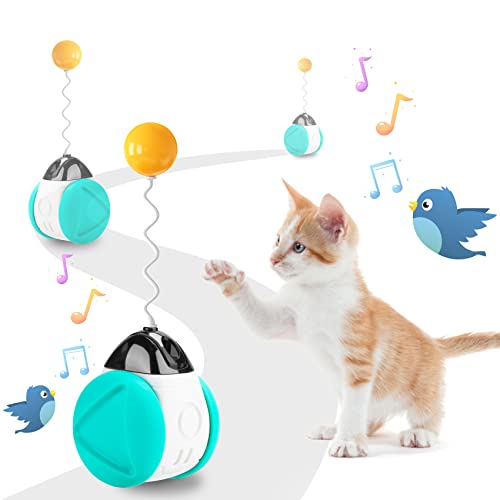 Katzenspielzeug Selbstbeschäftigung, Katzenspielzeug Elektrisch mit Katzenminze & Vogelgezwitscher, Lustiger Katzenball, Tumbler Toy, Interaktives Katzenspielzeug, Hilft Katzen, Vitalität zu Steigern Katzenspielzeug Selbstbeschäftigung, Katzenspielzeug Elektrisch mit Katzenminze & Vogelgezwitscher, Lustiger Katzenball, Tumbler Toy, Interaktives Katzenspielzeug, Hilft Katzen, Vitalität zu Steigern von SHTALHST