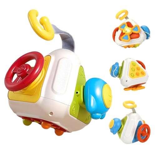 SHTALHST 4-in-1 Montessori Motorikspielzeug, Montessori Spielzeug ab 1 Jahr, Baby Motorikspielzeug, Sensorik Spielzeug Baby, Motorikspielzeug von 1–3, Stabiles Dreieck Cube, Unzerbrechlich von SHTALHST