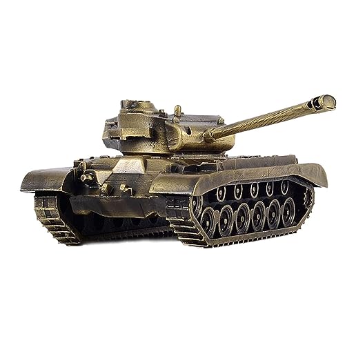 SHUAA Technik Panzer Modell, US M26 Pershing Ganzmetall Panzer Modell, 1/72 Militärische Panzer Metall Modell, Militärischer Panzer Verzierungen für Kinder und Erwachsene von SHUAA