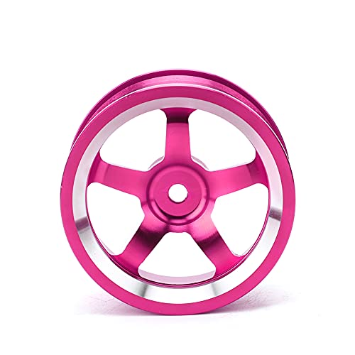SHUAIGUO 1/10 Aluminium -Leichtmetall -Rad Hub Zubehör für HSP 94123 Drift RC Car Leichte, Anodierte Ersatzteile mit Hoher Festigkeit (Rosenate) von SHUAIGUO