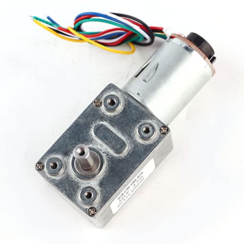 SHUAIGUO 12 -V -Getriebemotor mit Encoder Wurm Wurm Getrieberreduzierung Motor Selbstverriegelung Niedriger Rausch und Lange Lebensdauer für Robotikautomatisierung und Projekte (30 U/min) von SHUAIGUO