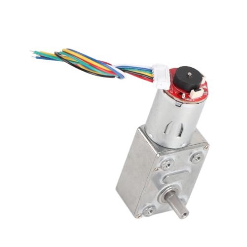SHUAIGUO 12 -V -Getriebemotor mit Encoder Wurm Wurm Getrieberreduzierung Motor Selbstverriegelung Niedriger Rausch und Lange Lebensdauer für Robotikautomatisierung und Projekte (40 U/min) von SHUAIGUO
