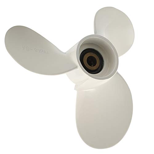 SHUAIGUO 7 1/2 X 8 BA 3 Blades Aluminiumpropeller - Langlebiger Außenbordmotorpropeller für 4 PS, 5 PS - Einfache Installation, Hochwertiger Meeresaustausch von SHUAIGUO