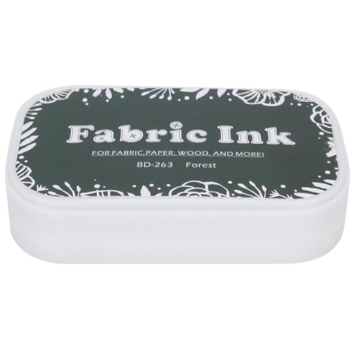 SHUAIGUO Farbiges Ink Pad Stempel Stempelkissen, Zubehör für Stempelpapier & Stoff - Hell, Waschbar, Schnell Trocknen, Umweltfreundlich, Vielseitig Verwendet (BD-263 Forest Green) von SHUAIGUO