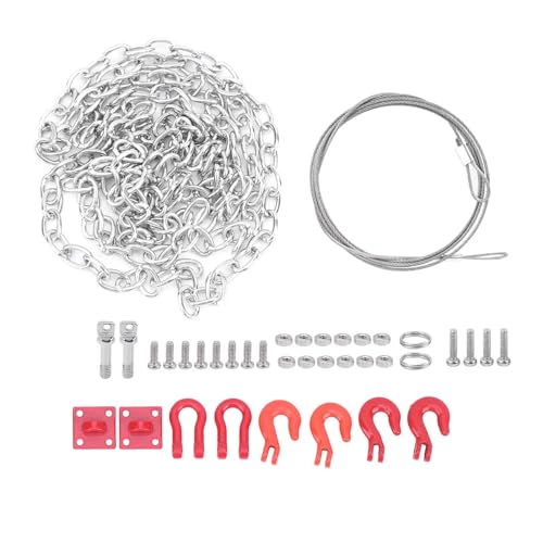 SHUAIGUO RC -Autoanhängerkette Universal Buckle Seilzubehör für 1/10 Skalierungsmodelle, die mit Axialem SCX10 D90 CC01 Kompatibel Sind SHUAIGUO RC -Autoanhängerkette Universal Buckle Seilzubehör für 1/10 Skalierungsmodelle, die mit Axialem SCX10 D90 CC01 Kompatibel Sind von SHUAIGUO