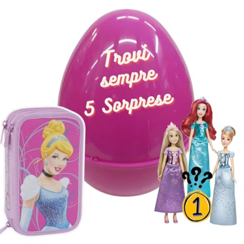 Pasqualone Prinzessinnen Osterei mit Überraschungen, Plüsch und Spielzeug für Mädchen, 5 Stück Pasqualone Prinzessinnen Osterei mit Überraschungen, Plüsch und Spielzeug für Mädchen, 5 Stück von SHUFFLE