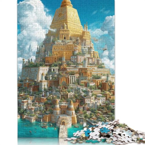 Ägypten Holzpuzzles 300 Teile Erwachsene Wohnkultur Geburtstagsgeschenk Geschicklichkeitsspiel Für Die Ganze Familie Lernspiel Stress Relief 300pcs (40x28cm) von SHUNXIFQ