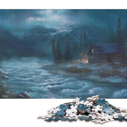 Alberta Holzpuzzles 1000 Teile Für Erwachsene Geburtstagsgeschenk Educational Game Moderne Wohnkultur Family Challenging Games Stress Relief Toy 1000pcs (75x50cm) von SHUNXIFQ