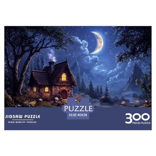 Alte Burg Holzpuzzles Für Erwachsene 300 Teile Geburtstagsgeschenk Family Challenging Games Lernspiel Wohnkultur Stress Relief 300pcs (40x28cm) von SHUNXIFQ