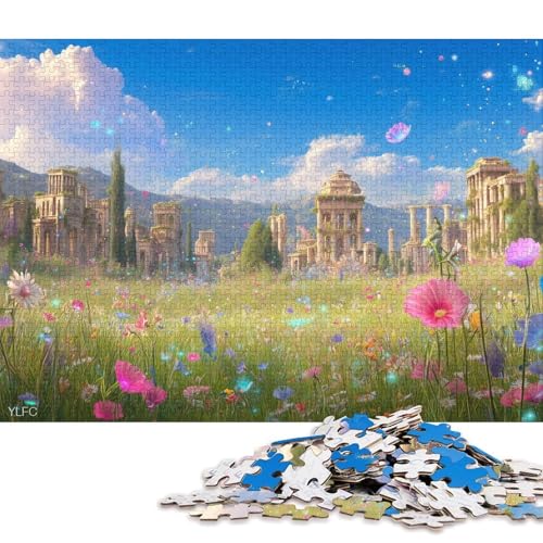 Antike griechische Architektur Holzpuzzless Für Erwachsene 1000 Teile Family Challenging Games Wohnkultur Geburtstagsgeschenk Lernspiel Stress Relief Toy 1000pcs (75x50cm) von SHUNXIFQ