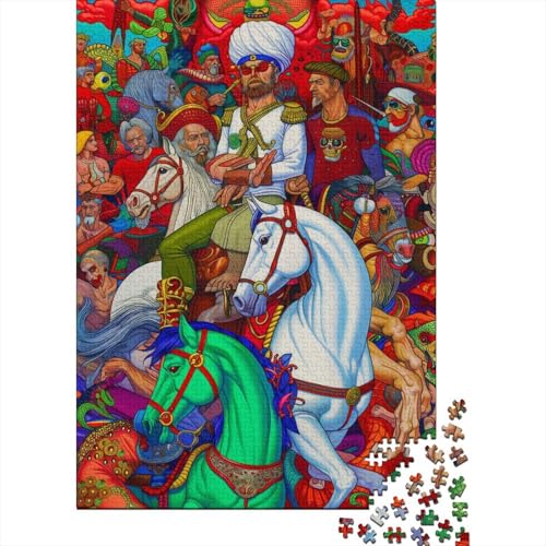 Araber Holzpuzzles 1000 Teile Für Erwachsene Moderne Wohnkultur Family Challenging Games Geburtstagsgeschenk EduKatzeional Game Stress Relief Toy 1000pcs (75x50cm) von SHUNXIFQ