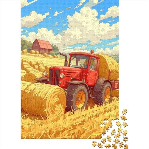 Art Tractor Holzpuzzles 1000 Teile Erwachsene Wohnkultur Geschicklichkeitsspiel Für Die Ganze Familie Lernspiel Geburtstagsgeschenk Stress Relief 1000pcs (75x50cm) von SHUNXIFQ