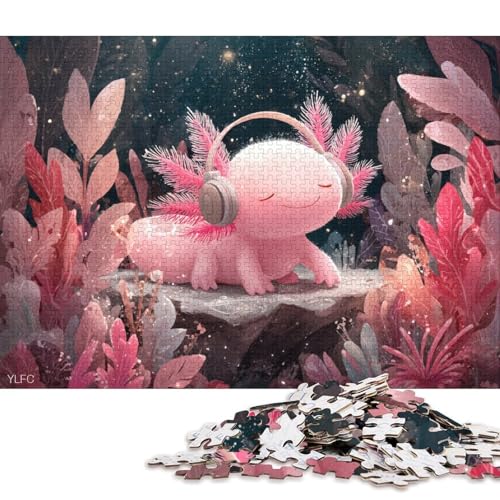 Axolotl Holzpuzzless Erwachsene 500 Teile Family Challenging Games Wohnkultur Lernspiel Geburtstagsgeschenk Entspannung Und Intelligenz 500pcs (52x38cm) von SHUNXIFQ