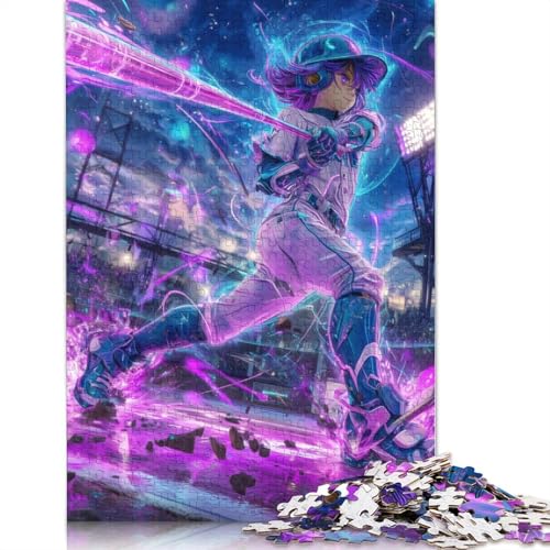 Baseball Holzpuzzles Erwachsene 500 Teile Moderne Wohnkultur Geburtstagsgeschenk Educational Game Family Challenging Games Stress Relief 500pcs (52x38cm) von SHUNXIFQ