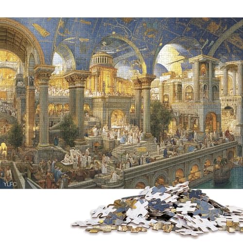 Beirut Erwachsene 1000 Teile Holzpuzzless Family Challenging Games Geburtstagsgeschenk Moderne Wohnkultur Lernspiel Stress Relief Toy 1000pcs (75x50cm) von SHUNXIFQ