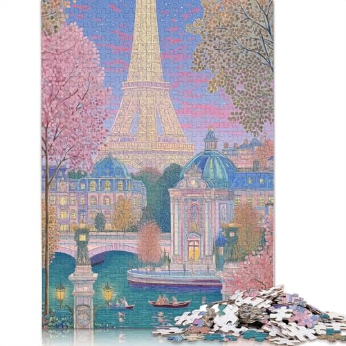 Belle Époque Paris Holzpuzzles 500 Teile Erwachsene Wohnkultur Family Challenging Games EduKatzeional Game Geburtstagsgeschenk Entspannung Und Intelligenz 500pcs (52x38cm) von SHUNXIFQ