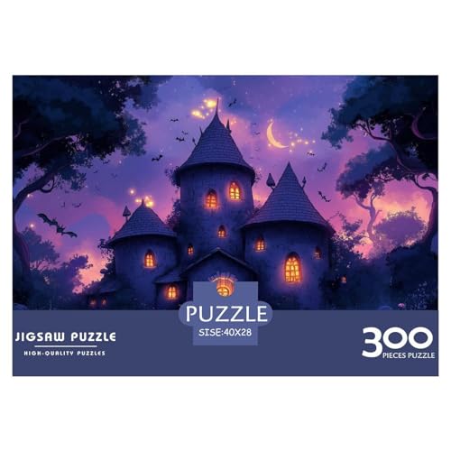 Blinkendes Schloss Holzpuzzless Für Erwachsene 300 Teile Wohnkultur Lernspiel Family Challenging Games Geburtstagsgeschenk Stress Relief Toy 300pcs (40x28cm) von SHUNXIFQ