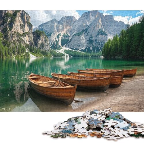 Brayes-See Holzpuzzles 1000 Teile Für Erwachsene Family Challenging Games Moderne Wohnkultur Educational Game Geburtstagsgeschenk Stress Relief 1000pcs (75x50cm) von SHUNXIFQ