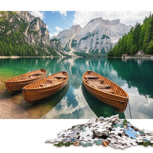 Brayes-See Holzpuzzles Für Erwachsene 1000 Teile Family Challenging Games Geburtstagsgeschenk Lernspiel Wohnkultur Stress Relief 1000pcs (75x50cm) von SHUNXIFQ